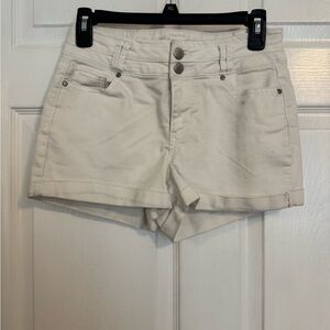 Blue Spice Women's High Waist Off-White Shorts Size 5